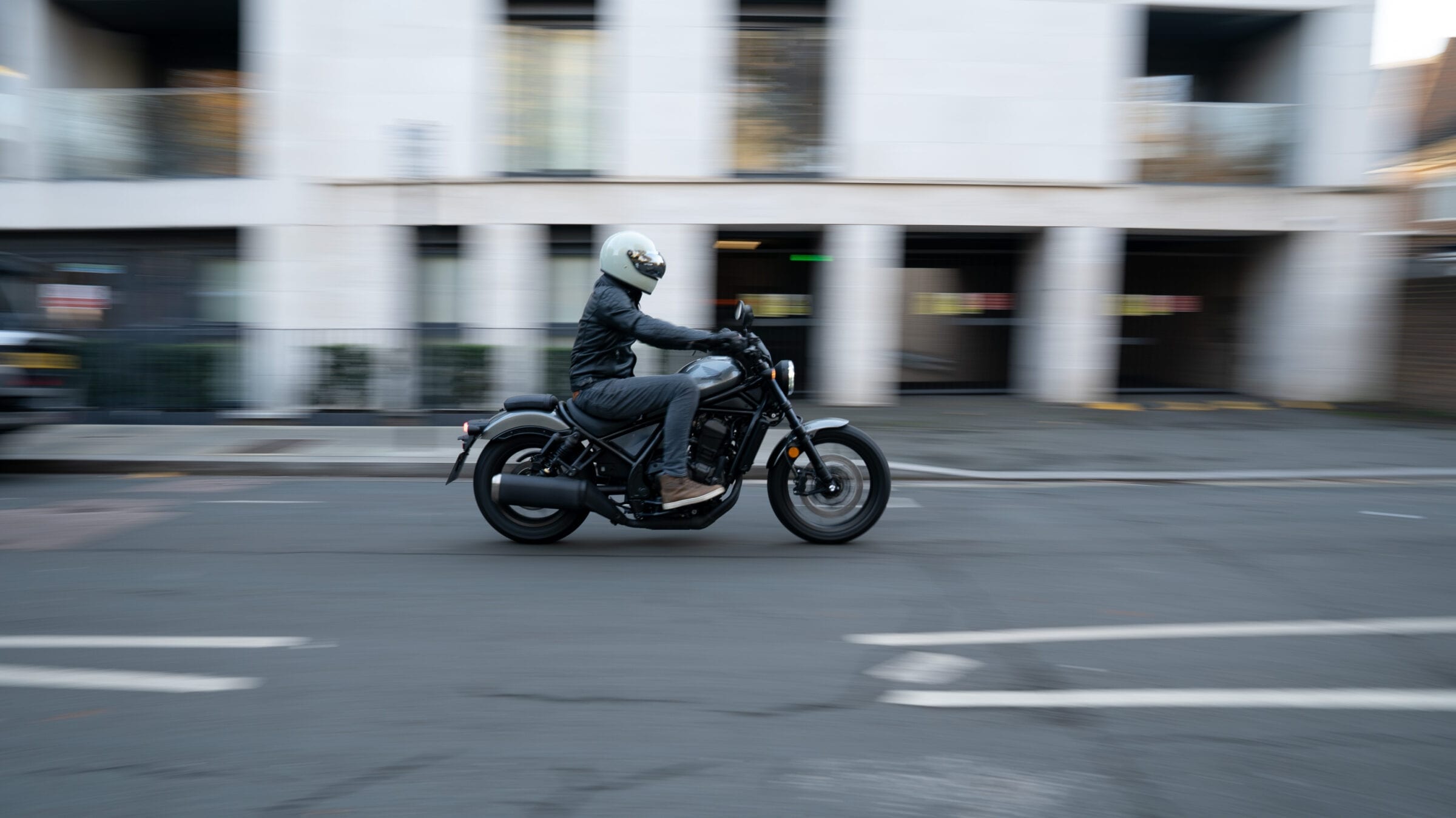 Rider on Honda CMX1100 Rebel